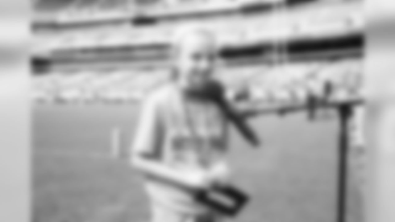 The kids stole the show during open practice by requesting their favorite songs from the DJ and announcing players on the field