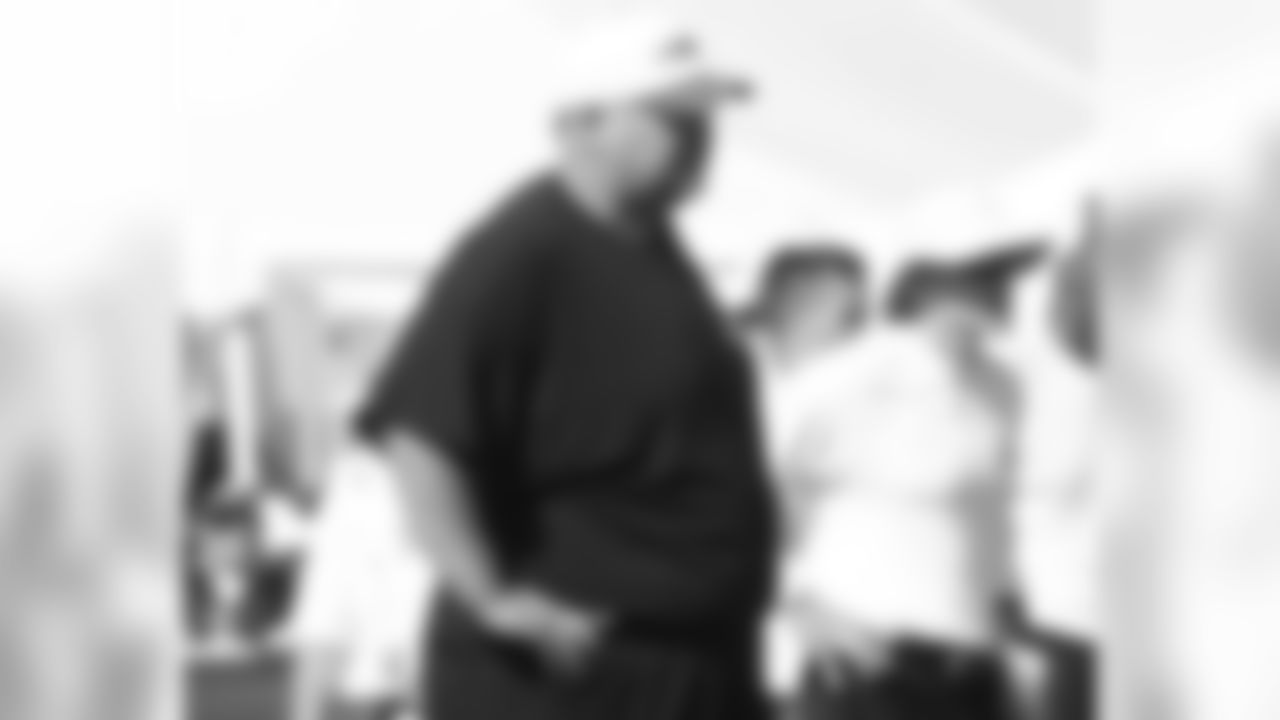 Head coach Andy Reid observes practice
