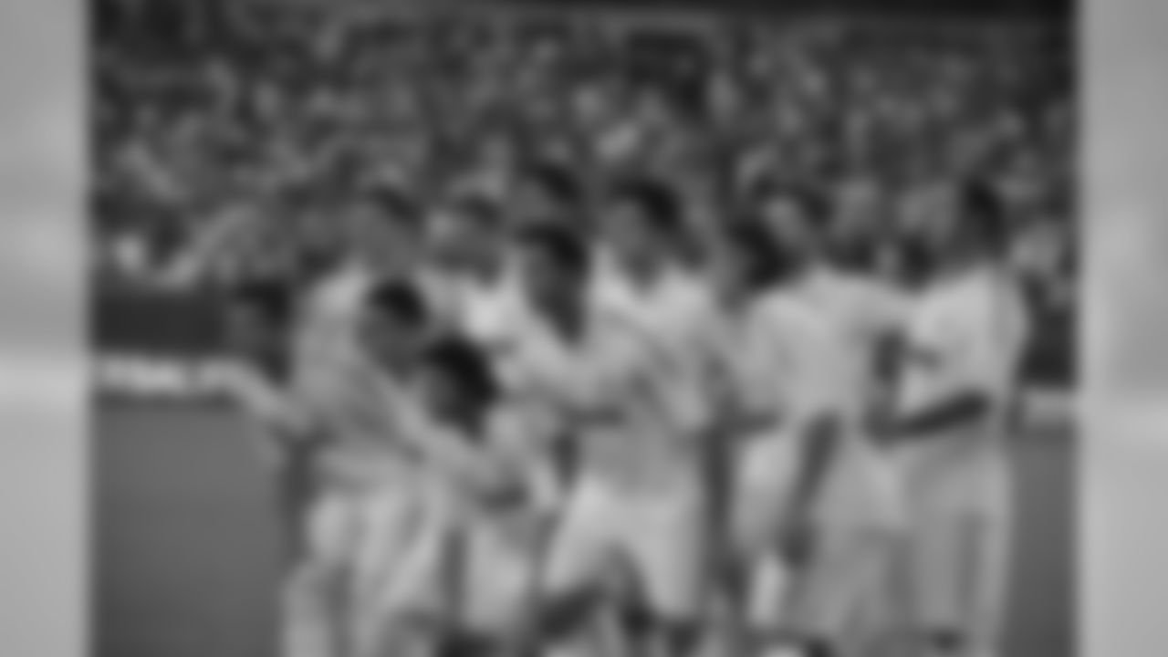 Real Madrid's starting XI pose for a picture.