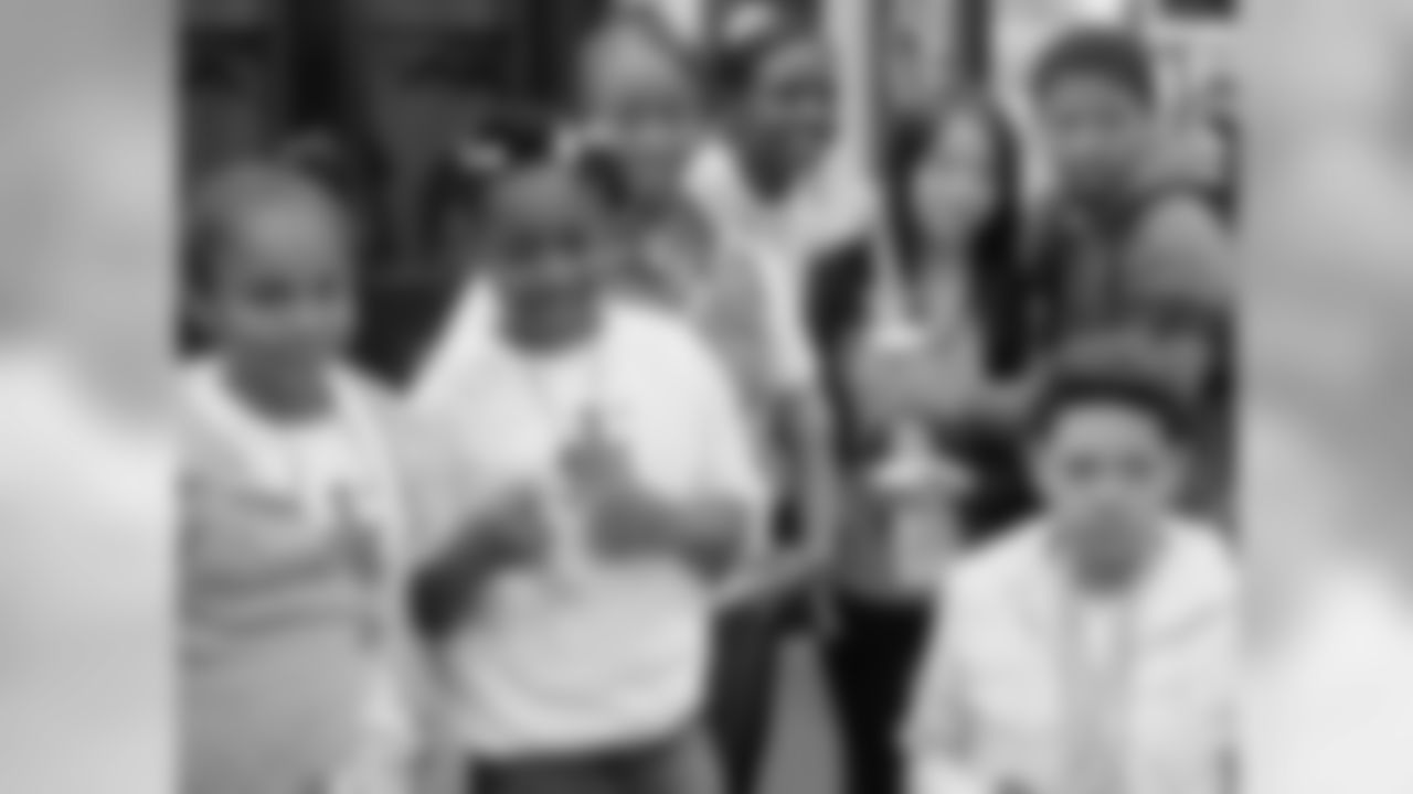 Following the tournament, winners received their trophies and medals in the Eagles' locker room at Lincoln Financial Field