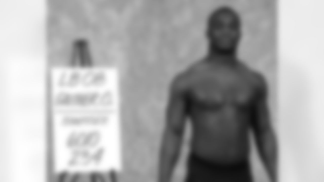Linebacker Omar Gaither at the Scouting Combine in Indianapolis