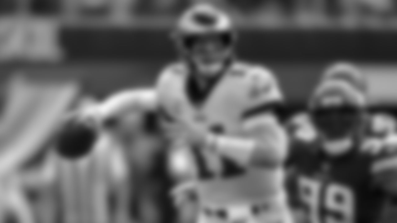 QB Carson Wentz
Philadelphia Eagles vs. Minnesota Vikings at U.S. Bank Stadium on October 13, 2019