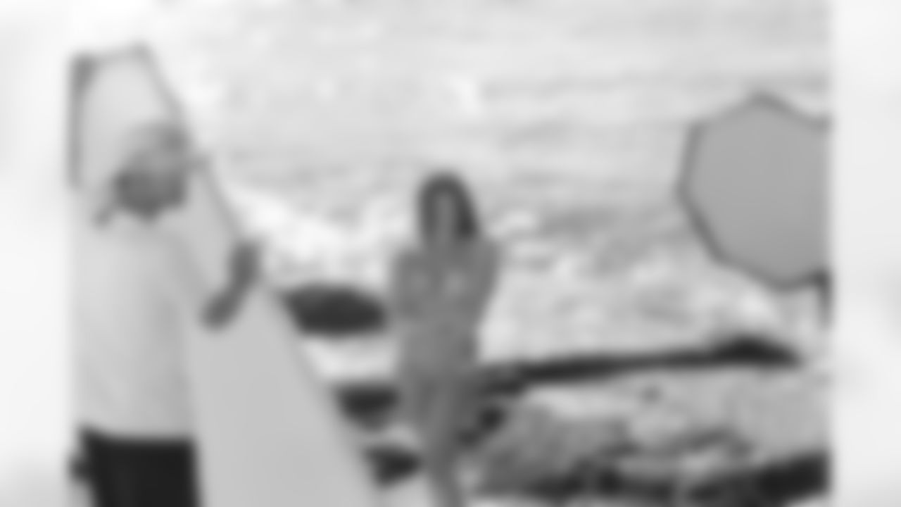 Gabriella was excited that her shoot wa son the beach