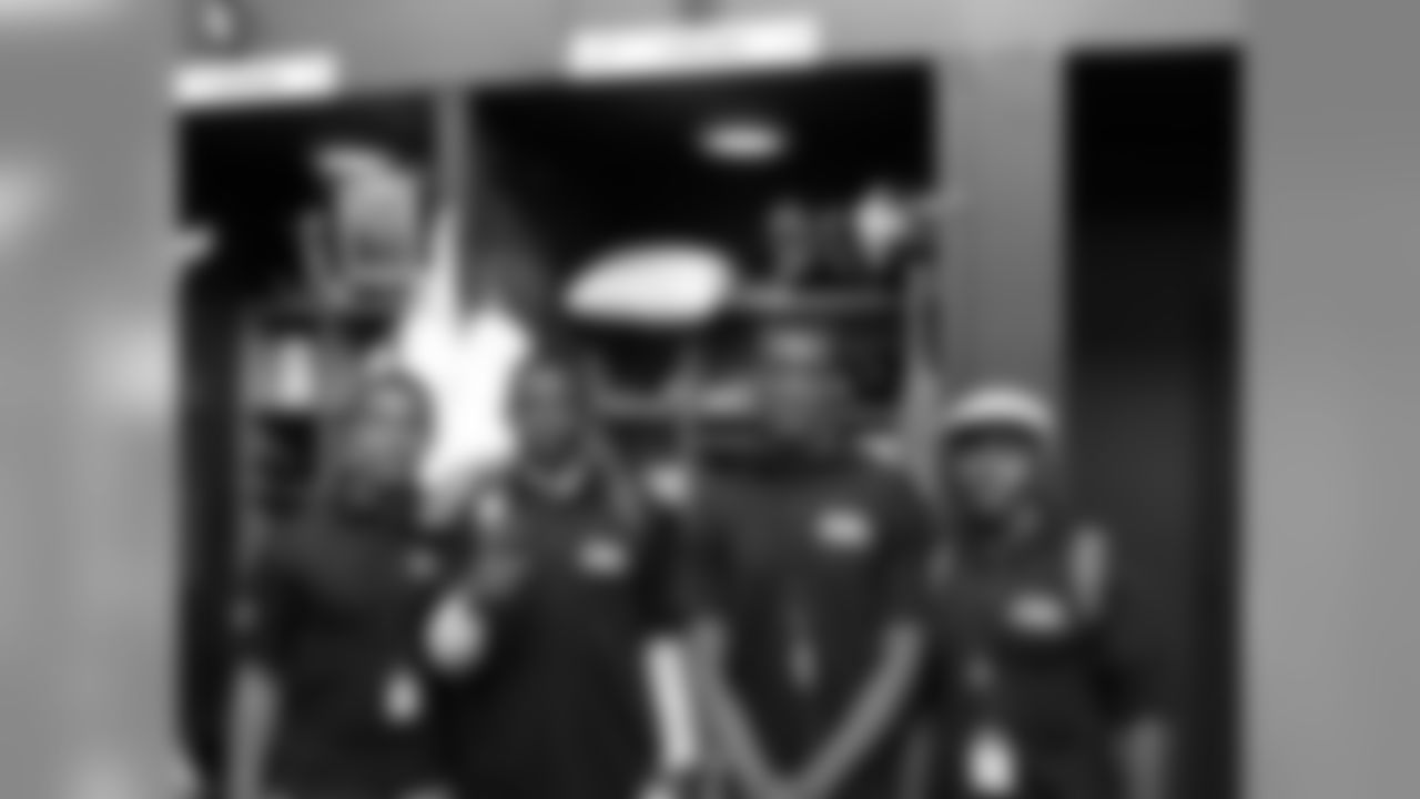 Following the awards ceremony, the Top Achievers toured the NovaCare Complex and the locker room