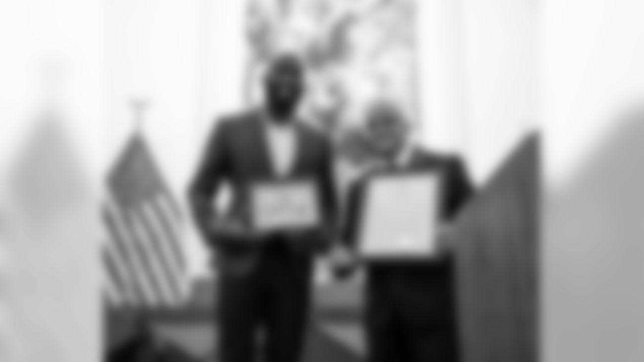 "Malcolm Jenkins is truly a champion on and off the field, and that is why we are here today to honor him as a humanitarian, philanthropist, and socially conscious person who is making a difference in the lives of so many." - Mayor Frank Moran
