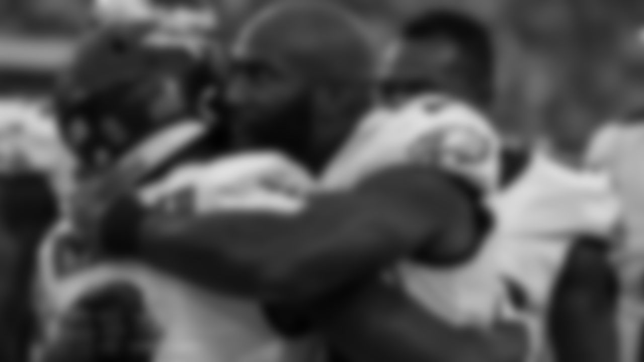 S Malcolm Jenkins hugs WR Greg Ward
Philadelphia Eagles vs. Jacksonville Jaguars at TIAA Bank Field on August 15, 2019