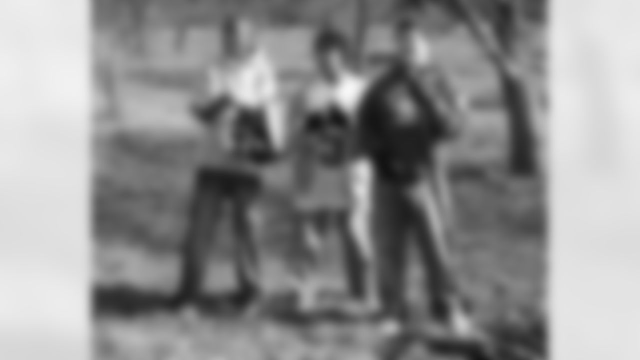 Looking over their work at the 6.5 acre park