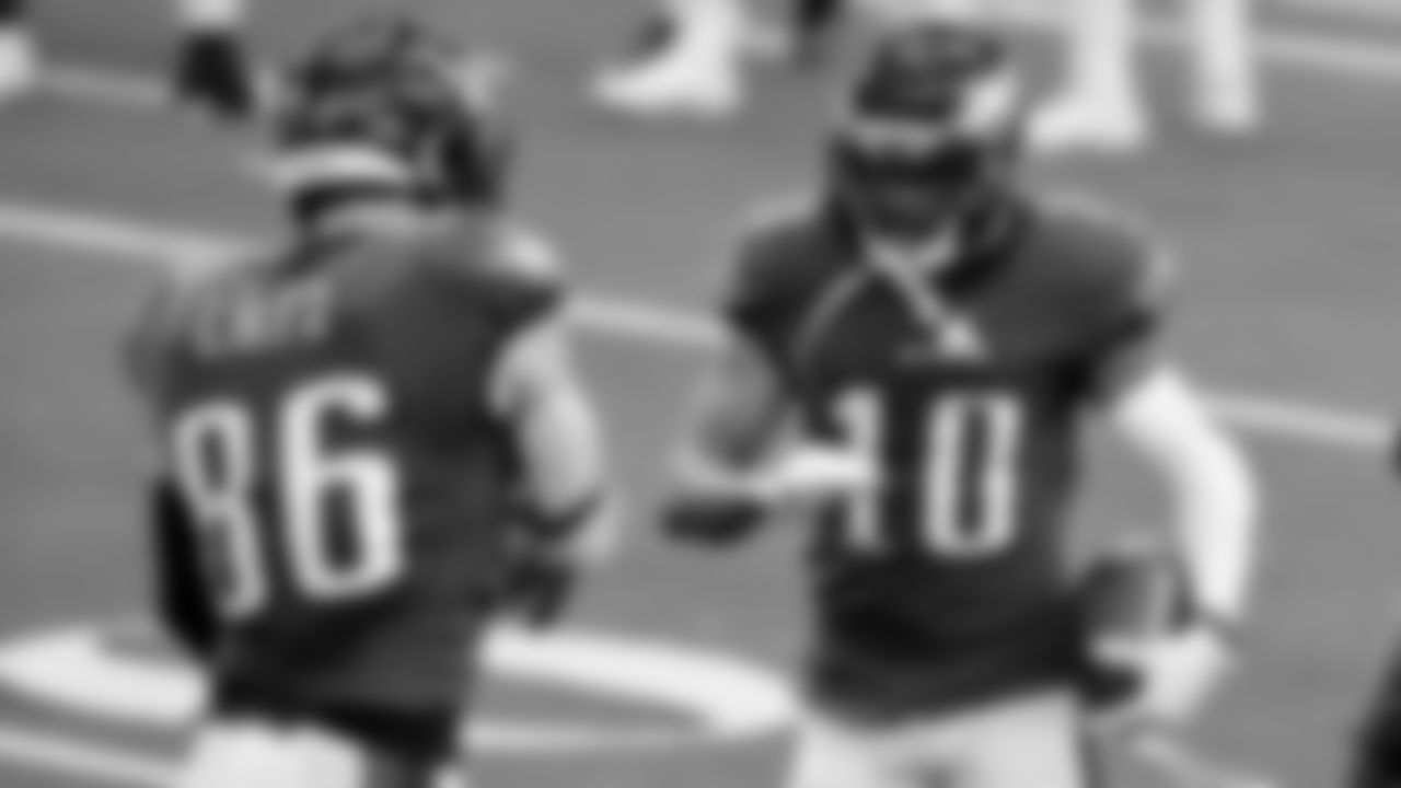 WR DeSean Jackson and TE Zach Ertz
Philadelphia Eagles vs. Dallas Cowboys at AT&T Stadium on December 27, 2020