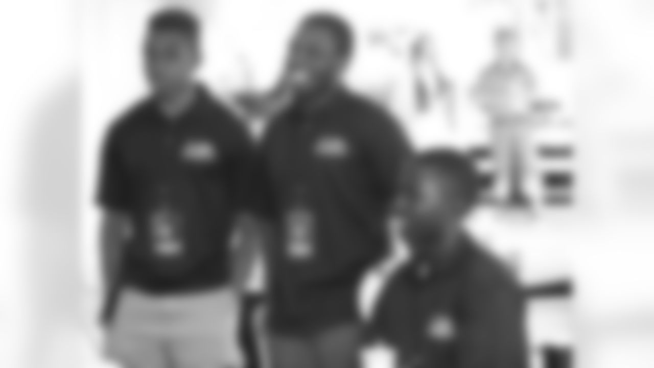 Eagles Youth Partnership's Top Achievers got to meet some of their favorite players after the walkthrough