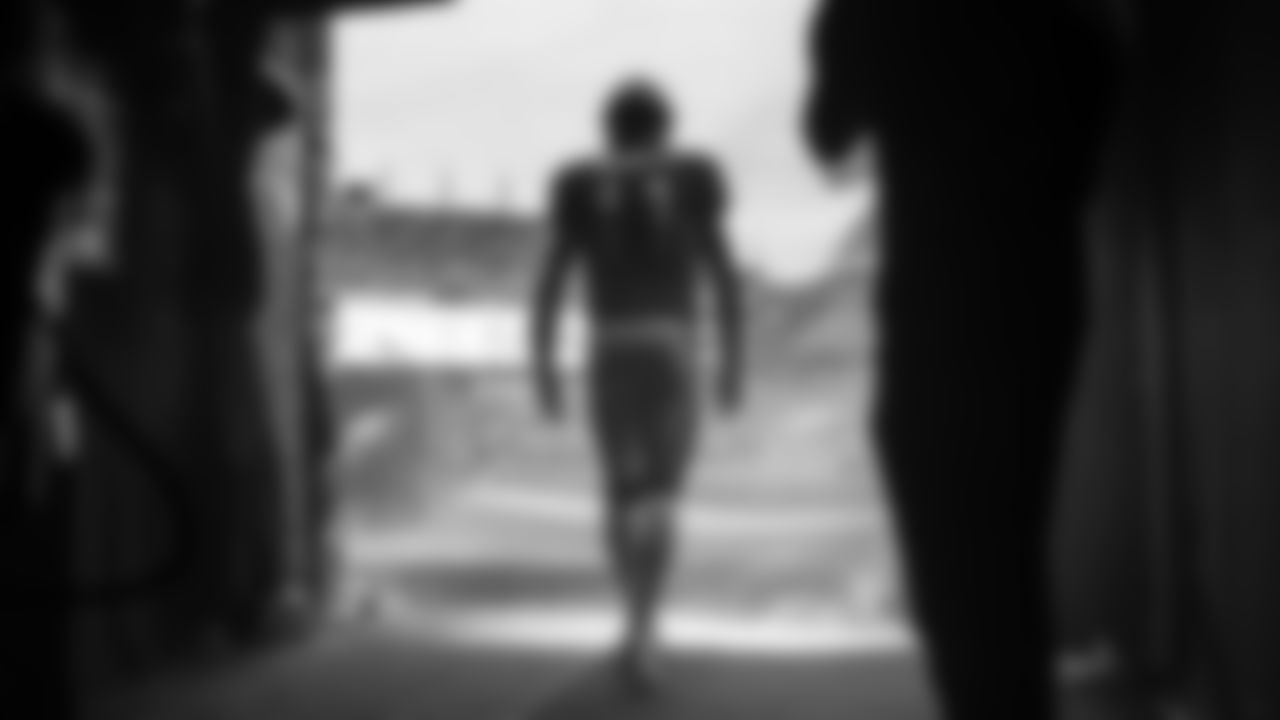 QB Carson Wentz exits the tunnel