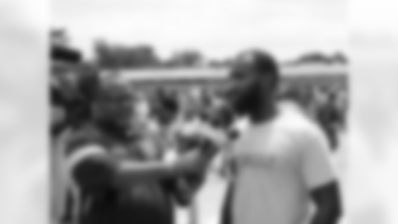 Malcolm Jenkins is interviewed by the local media