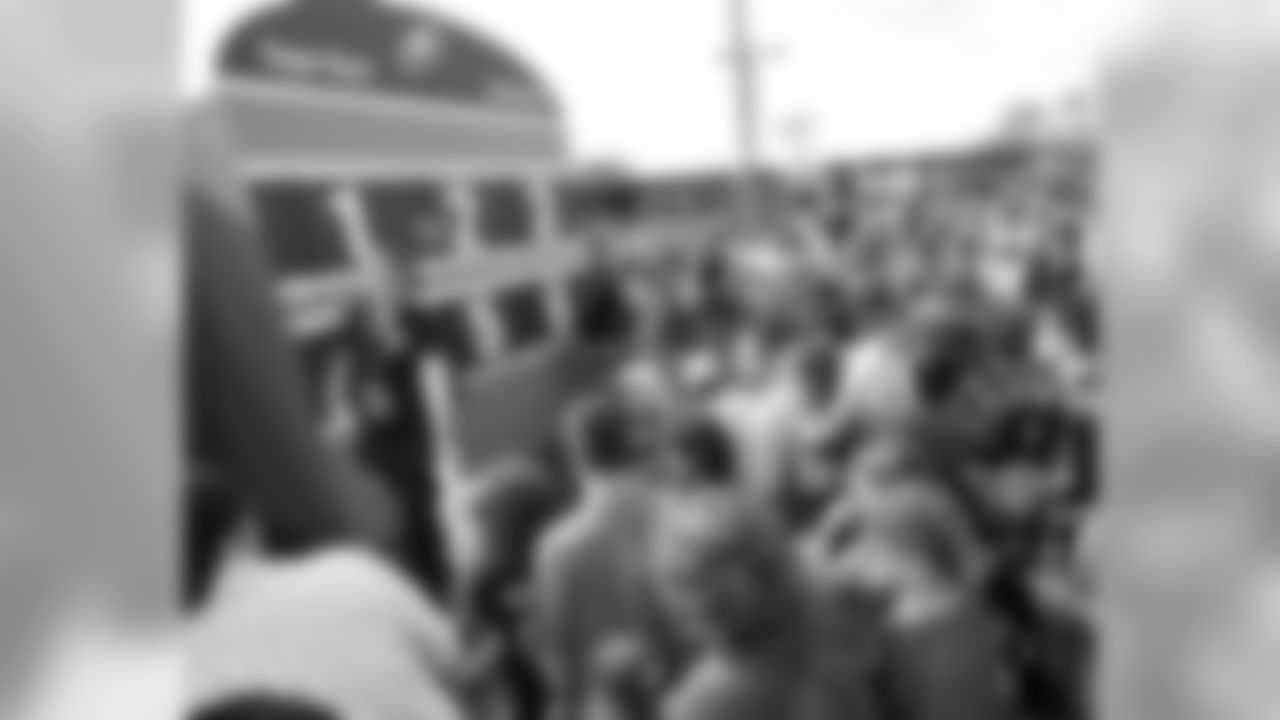 Having some fun outside the stadium