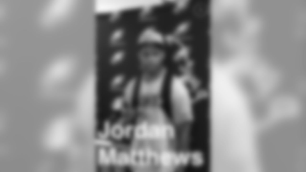 Jordan Matthews is looking goodat his introductory press conference