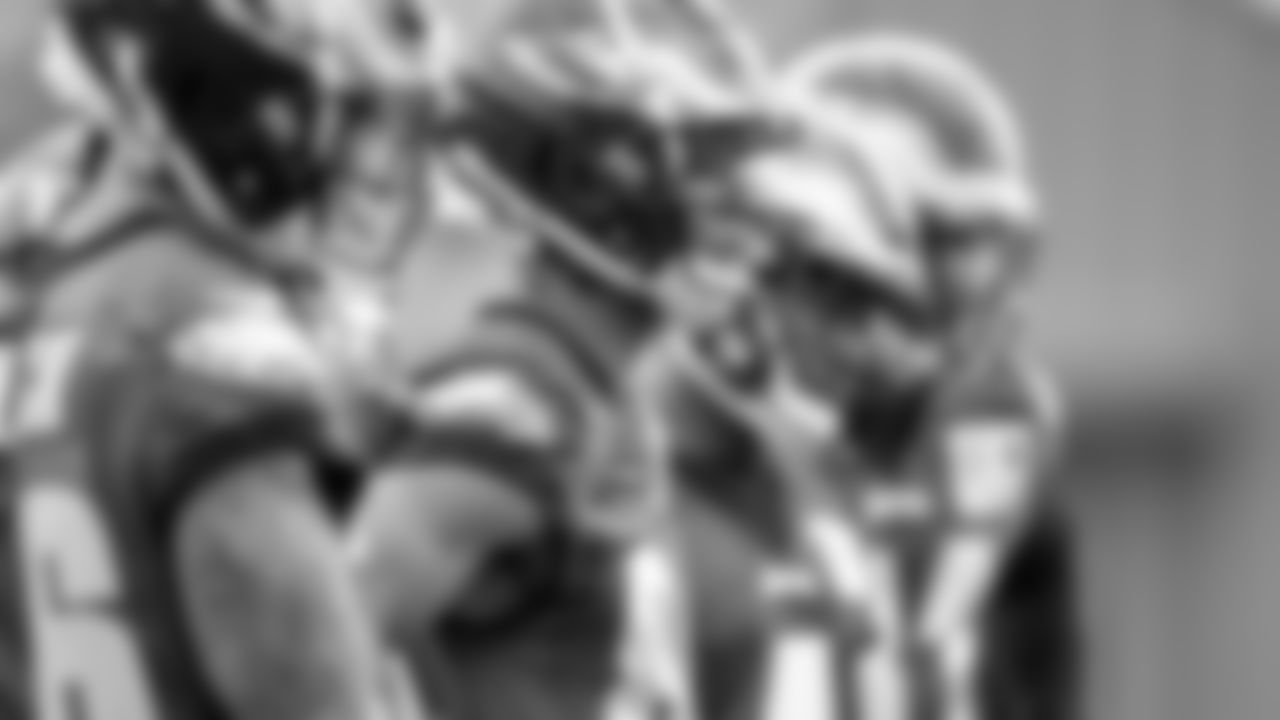 The wide receivers awaiting instruction