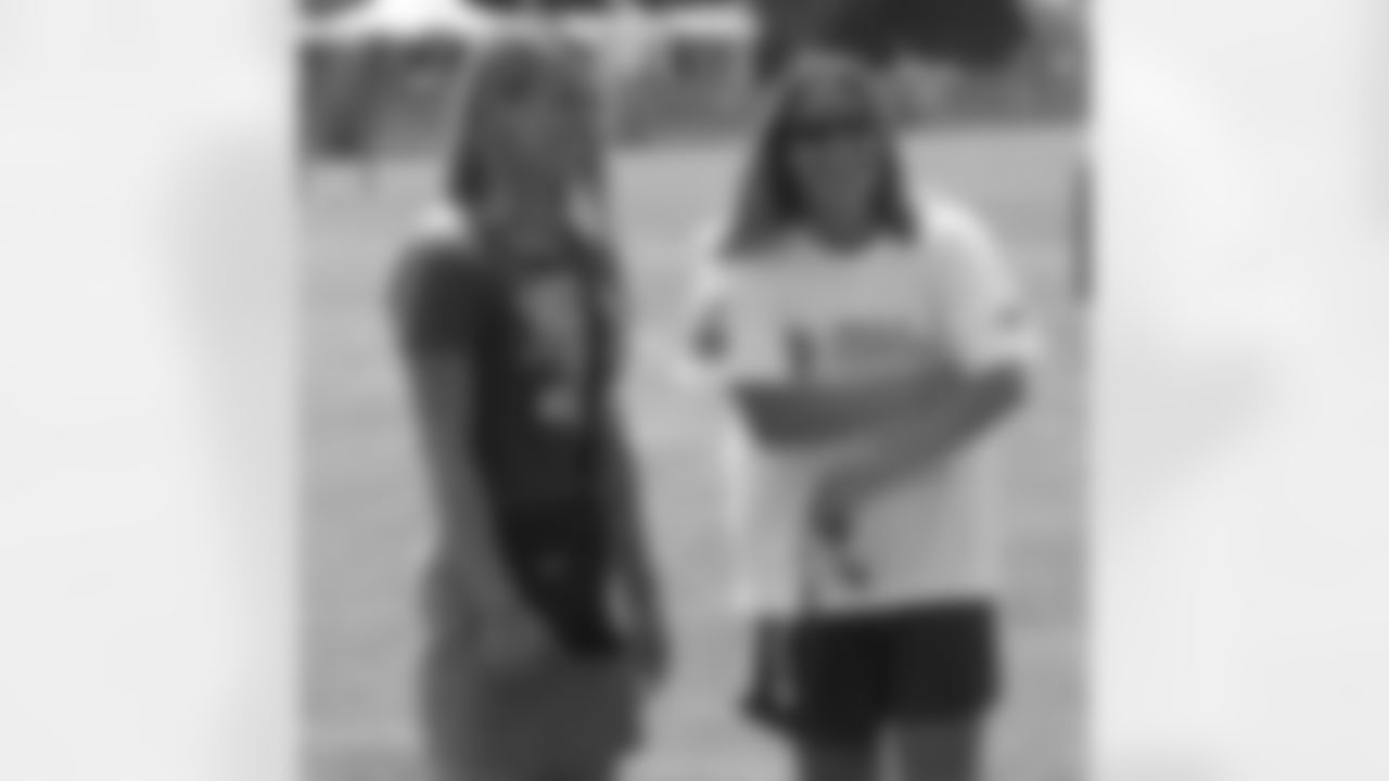 Philadelphia Charge soccer stars Heather Mitts and Lorrie Fair at practice