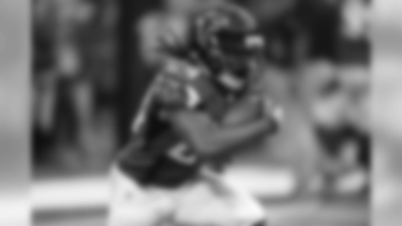 RB Devonta Freeman is in his third NFL season. Freeman rushed for 1,056 yards and 11 touchdowns last season and currently has 620 yards and three touchdowns this season.
