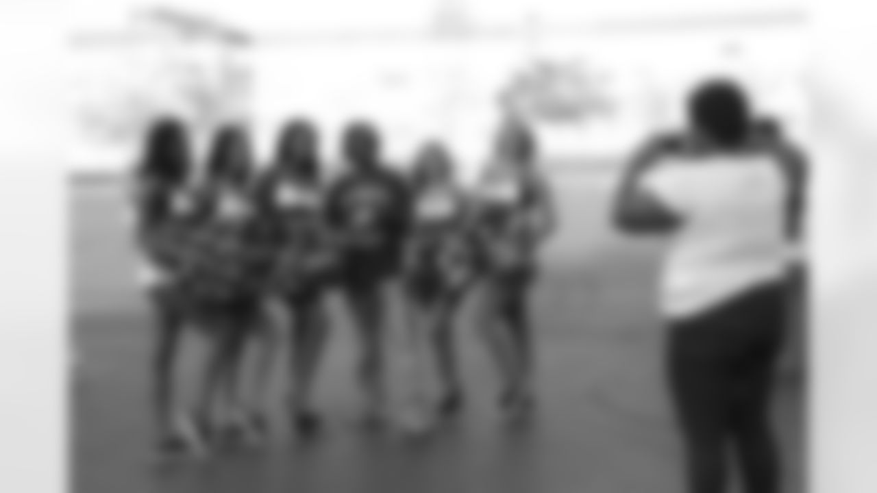 Eagles Cheerleaders also enjoyed the event