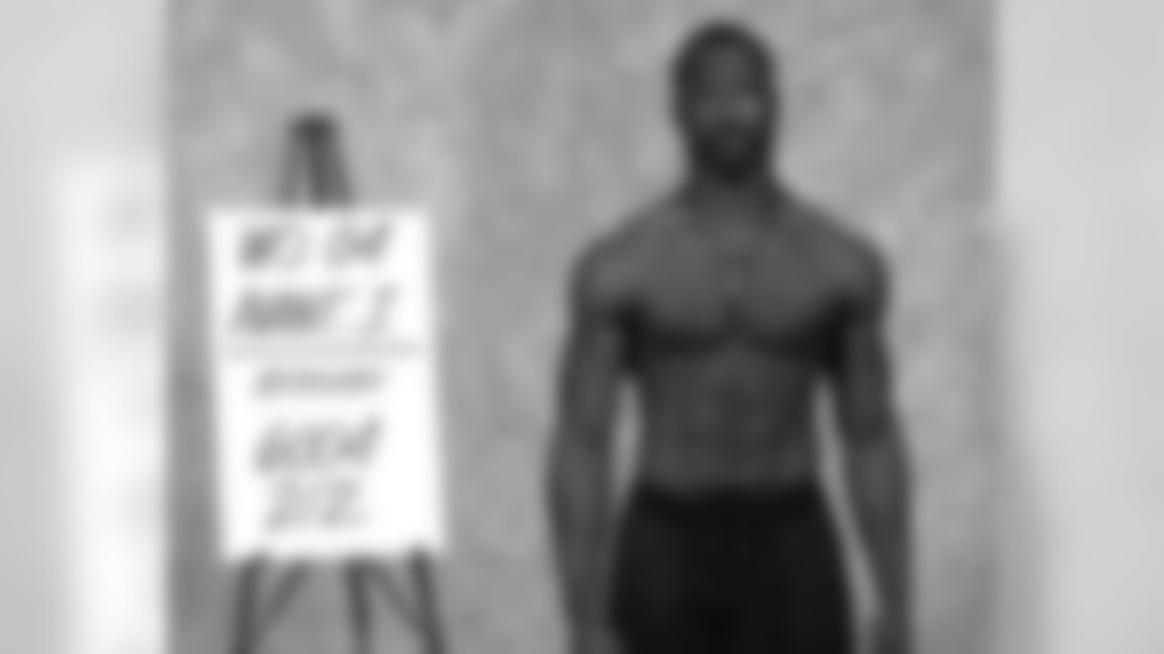 Michigan wide receiver Jason Avant at the Combine in Indianapolis