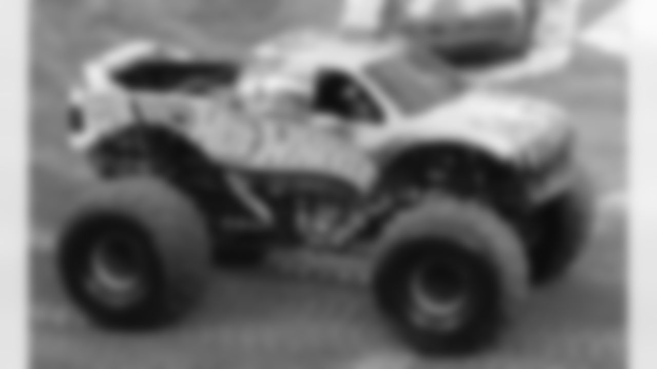 The Hot Wheels truck put on its gameface