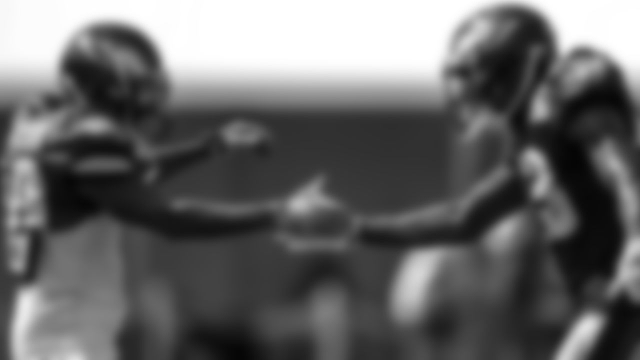 WR DeSean Jackson celebrating with WR Nelson Agholor