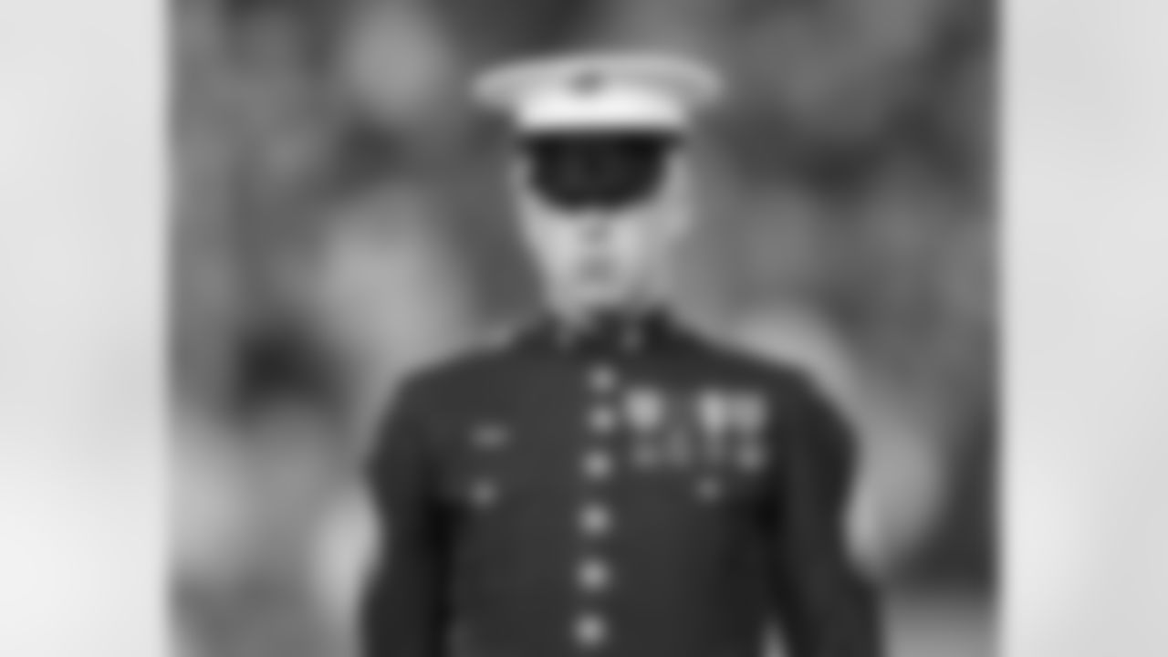The Philadelphia Eagles honored all Military members - past and present - at the game.