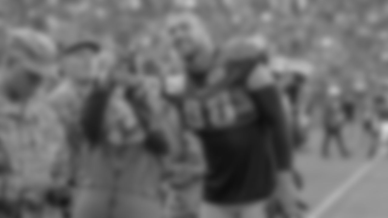 TE Zach Ertz smiling for the camera