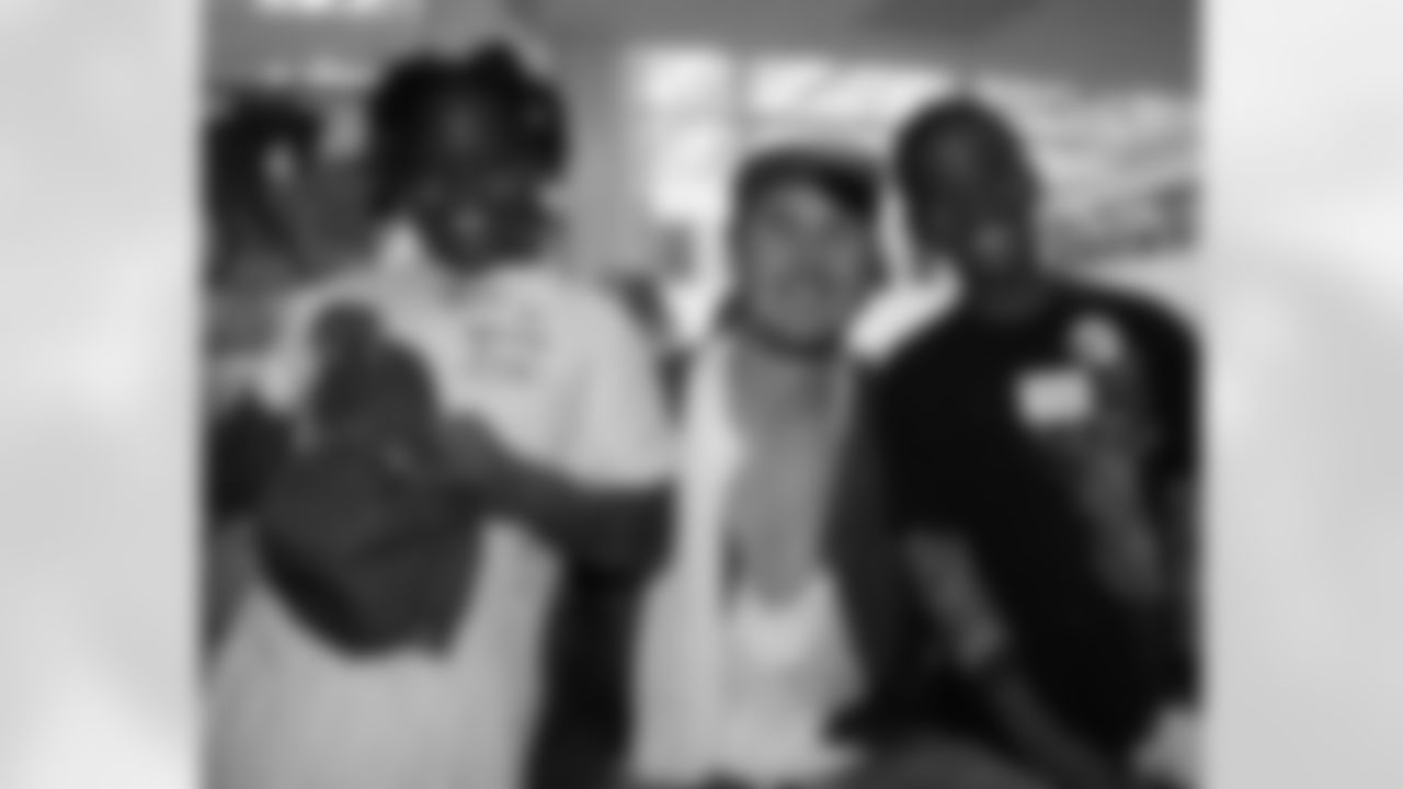 Aaargh! QB A.J. Feeley smiles for the camera