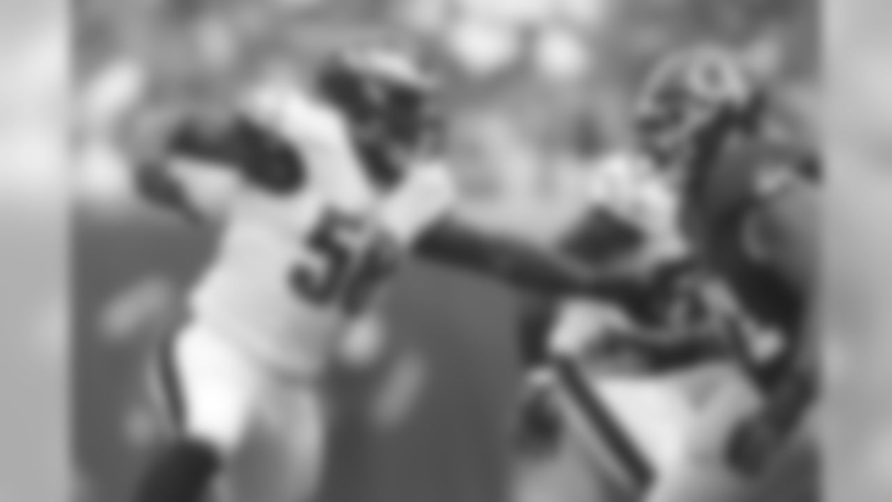 LB Trent Cole during the first possesion of the game