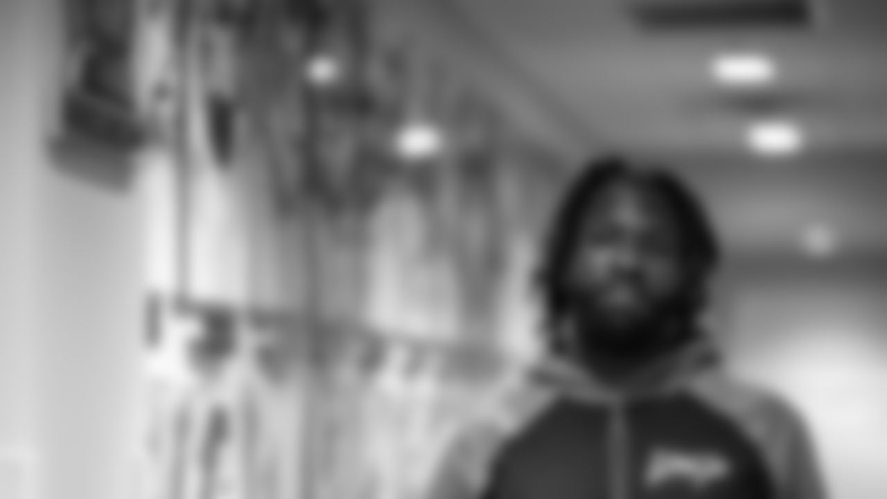 WR Zach Pascal walks past the Pro Bowl wall at the NovaCare Complex