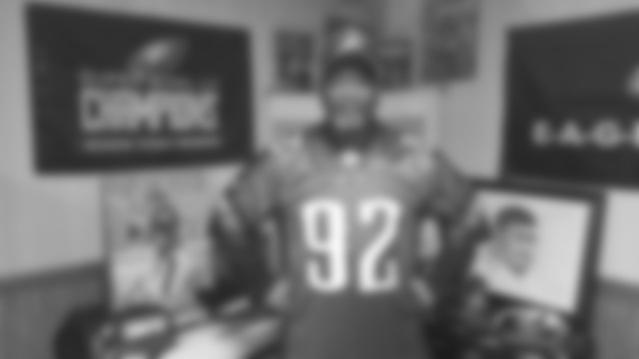 "I bleed green and emotionally live and die with each win and loss. I have had season tickets for over 20 years with my cousin Steve. My all-time favorite players are Reggie White and Brian Dawkins. I became an Eagles fan because of my Dad. One of my fondest memories is going to a Monday night game with him to watch the Eagles destroy the Falcons. Winning Super Bowl LII was truly awesome, and a dream come true. Now we want another one! So proud and honored to be a representative for Eagles nation, the undisputed best fans in all of sports, for the 2020 NFL Draft. E.A.G.L.E.S! Fly Eagles Fly." – Reggie Dorsey