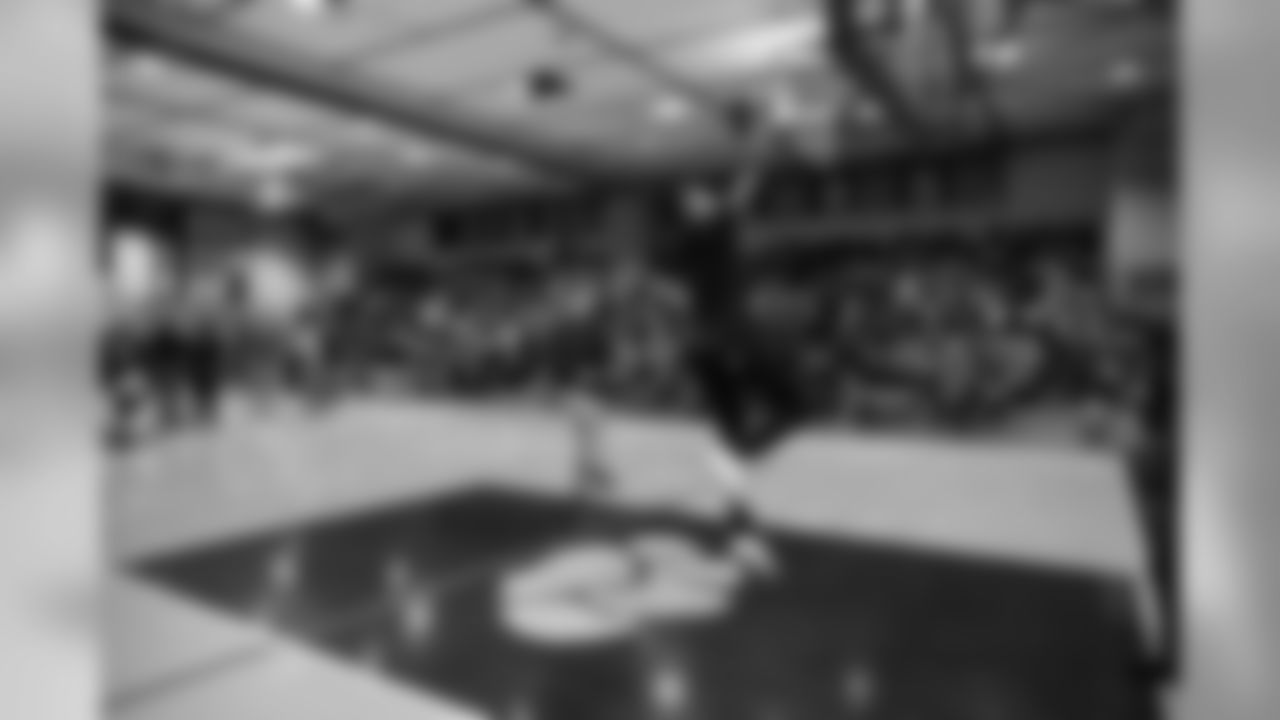 A sweet lay-up from one of the Woodrow Wilson students