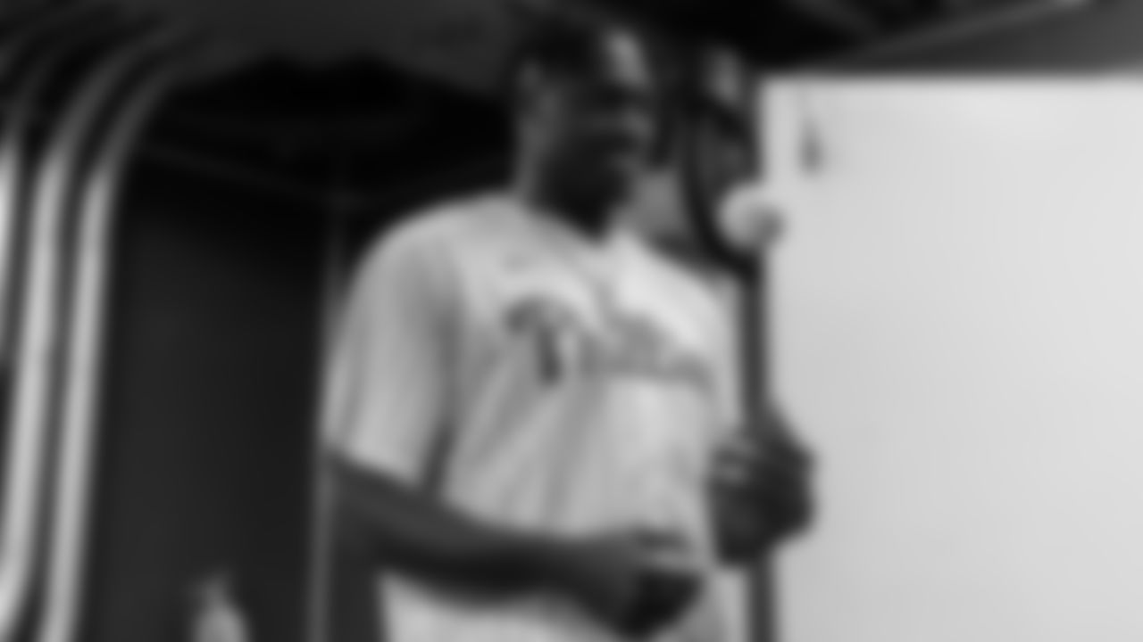 New wide receiver A.J. Brown was introduced to Philadelphia fans for the first time as he threw out the ceremonial first pitch at Tuesday's Phillies game.