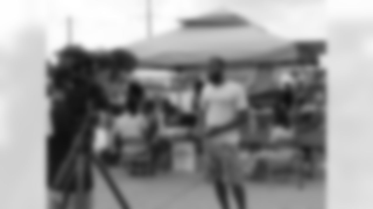 Jenkins speaks about his community event with Eagles Television Network
