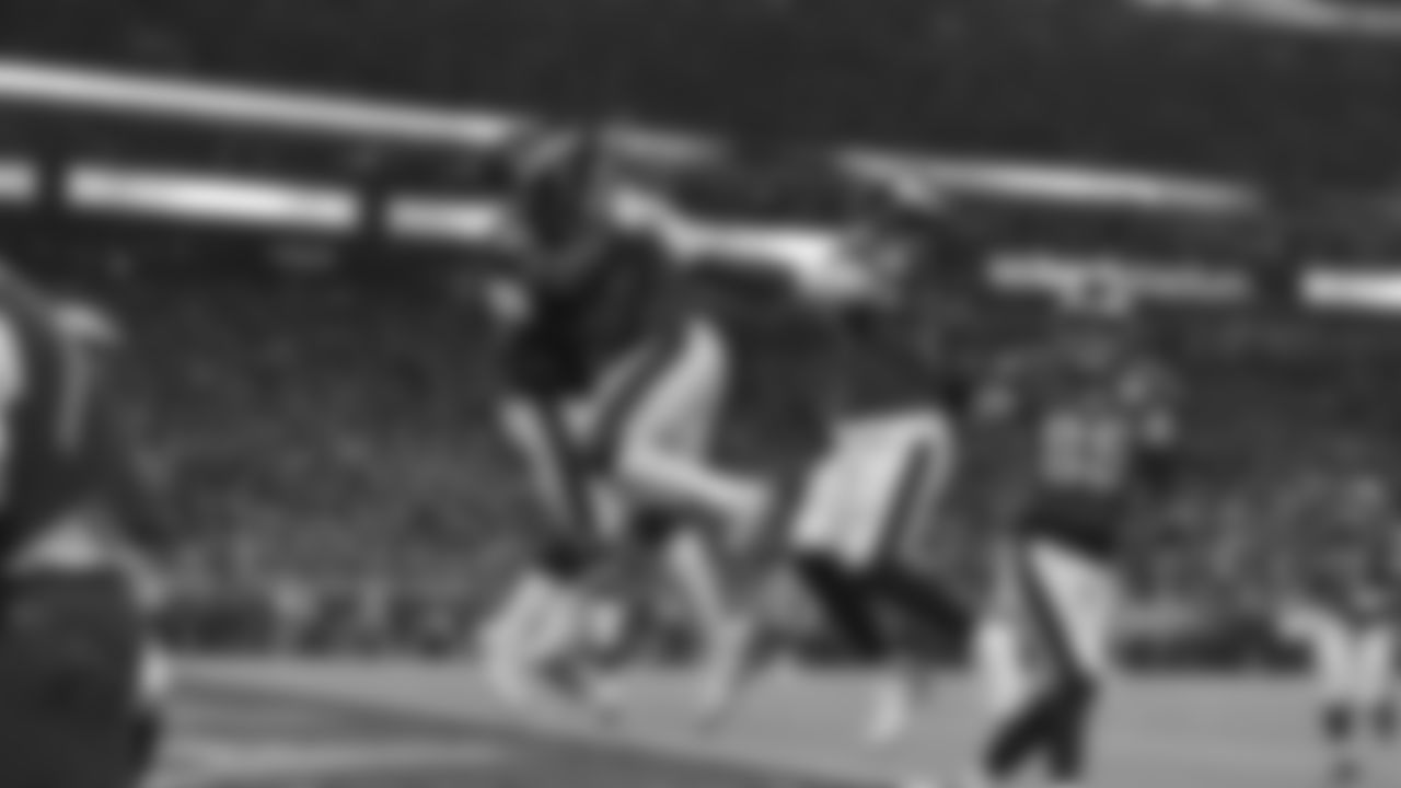 Eagles' players celebrate Corey Clement's touchdown against the Patriots in Super Bowl LII.
