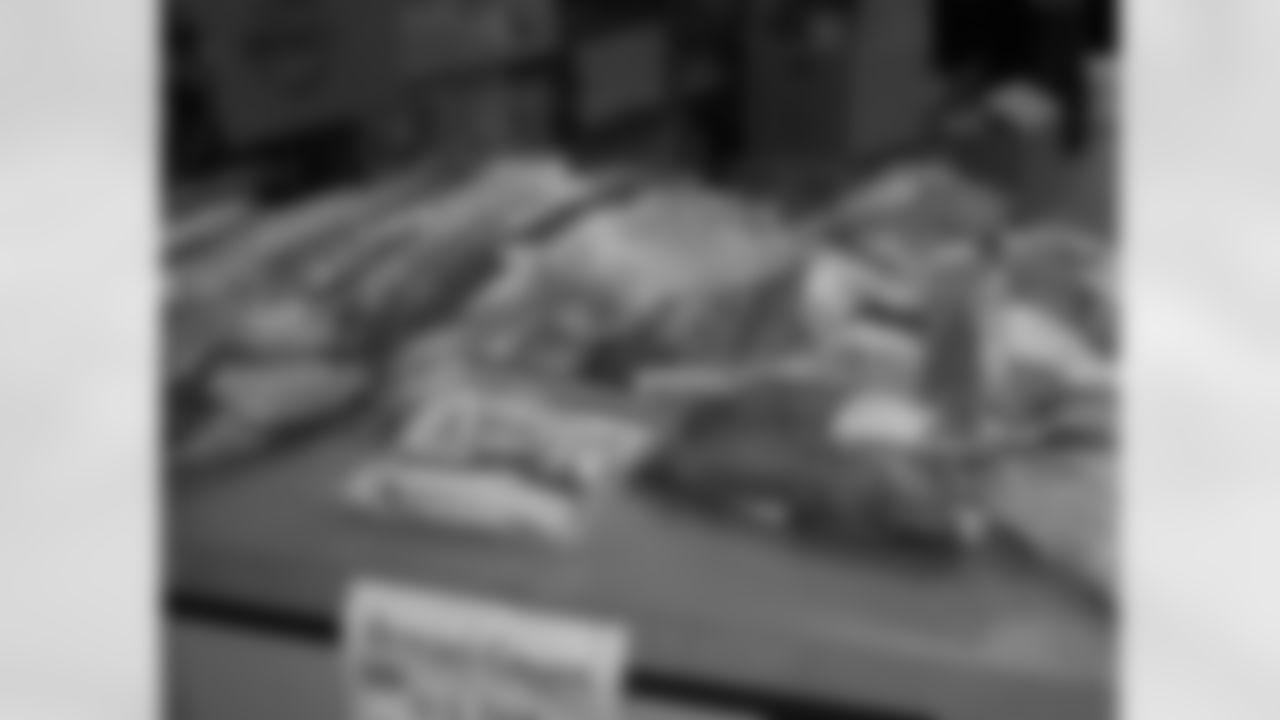 The food was distributed at the Feast of Justice Food Pantry in Mayfair
