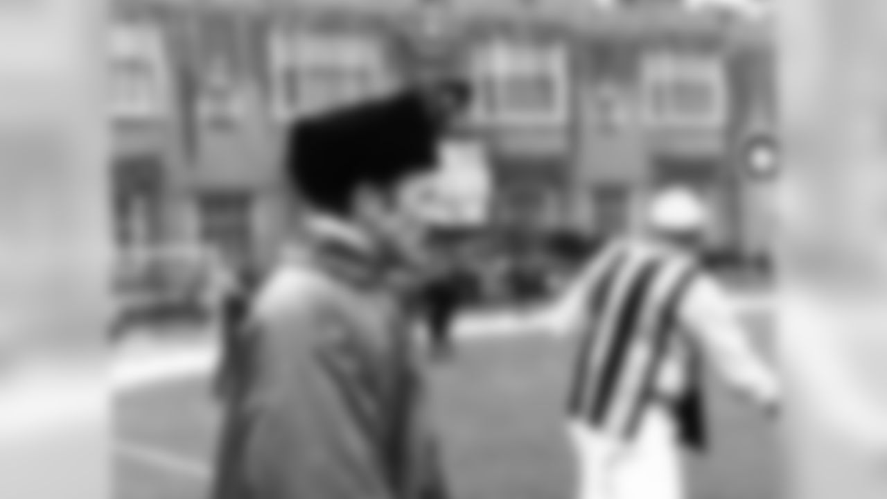 Carlin on the sidelines at Franklin Field, which now has lights because the Eagles had to play there for one more season in 1970 and were made their first appearance on Monday Night Football