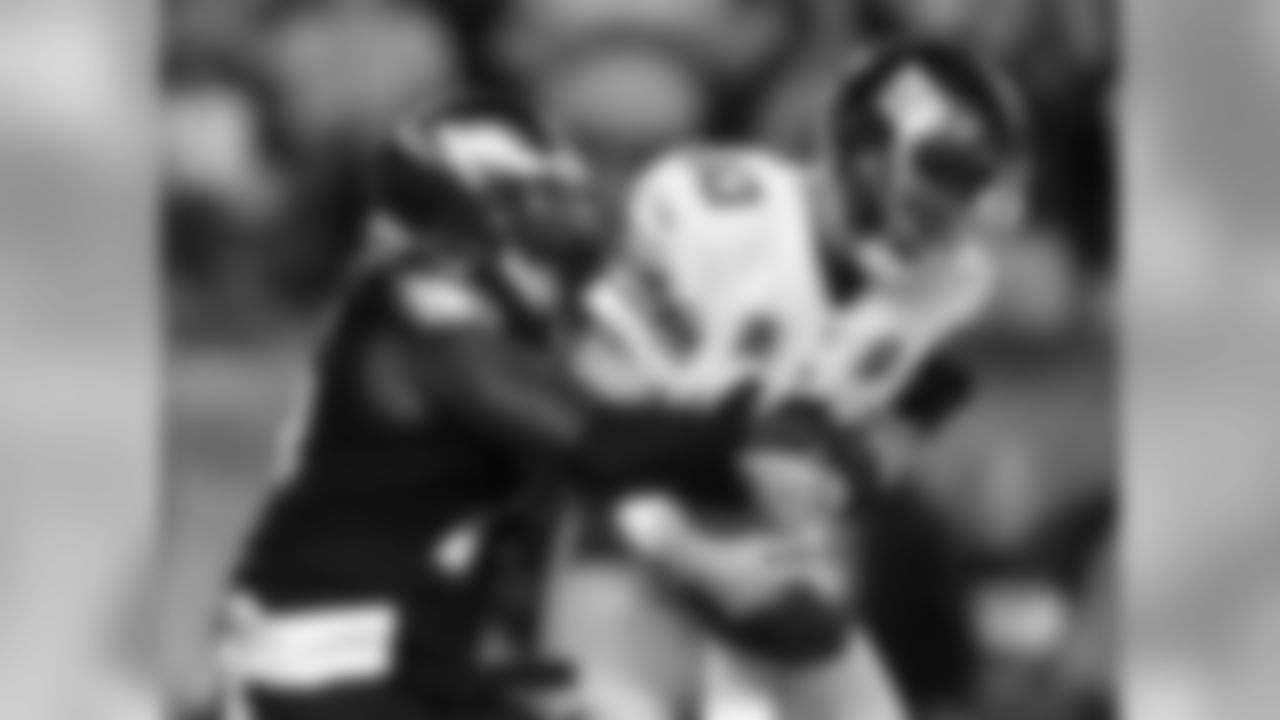 October 12, 2014 - DE Vinny Curry takes down QB Eli Manning as the Eagles shut out the New York Giants by a score of 27-0.