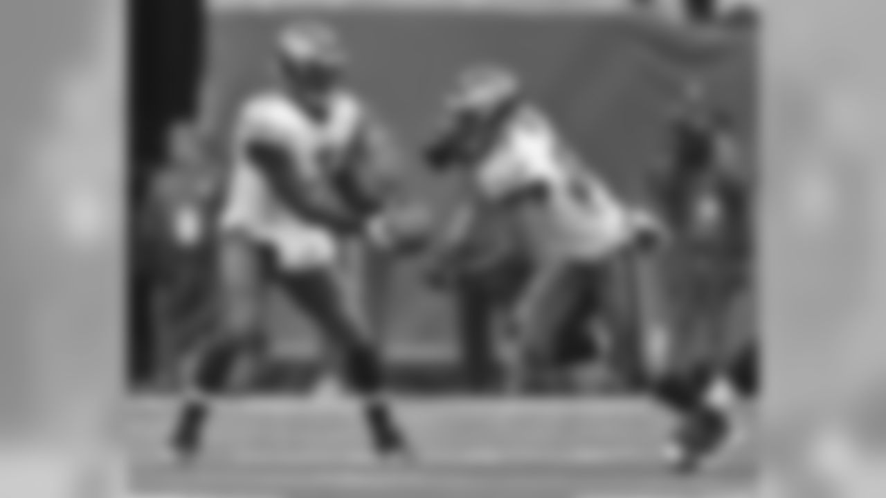 QB Michael Vick hands off to RB LeSean McCoy