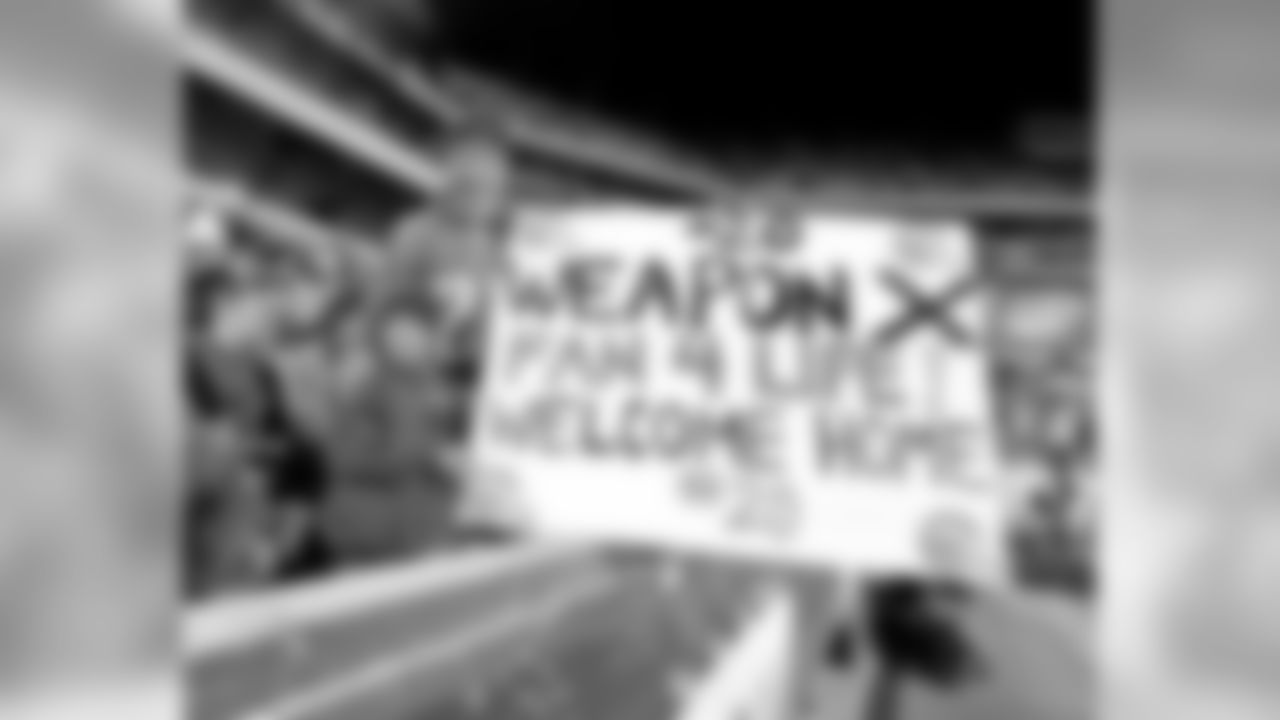 Fans show their support for FS Brian Dawkins