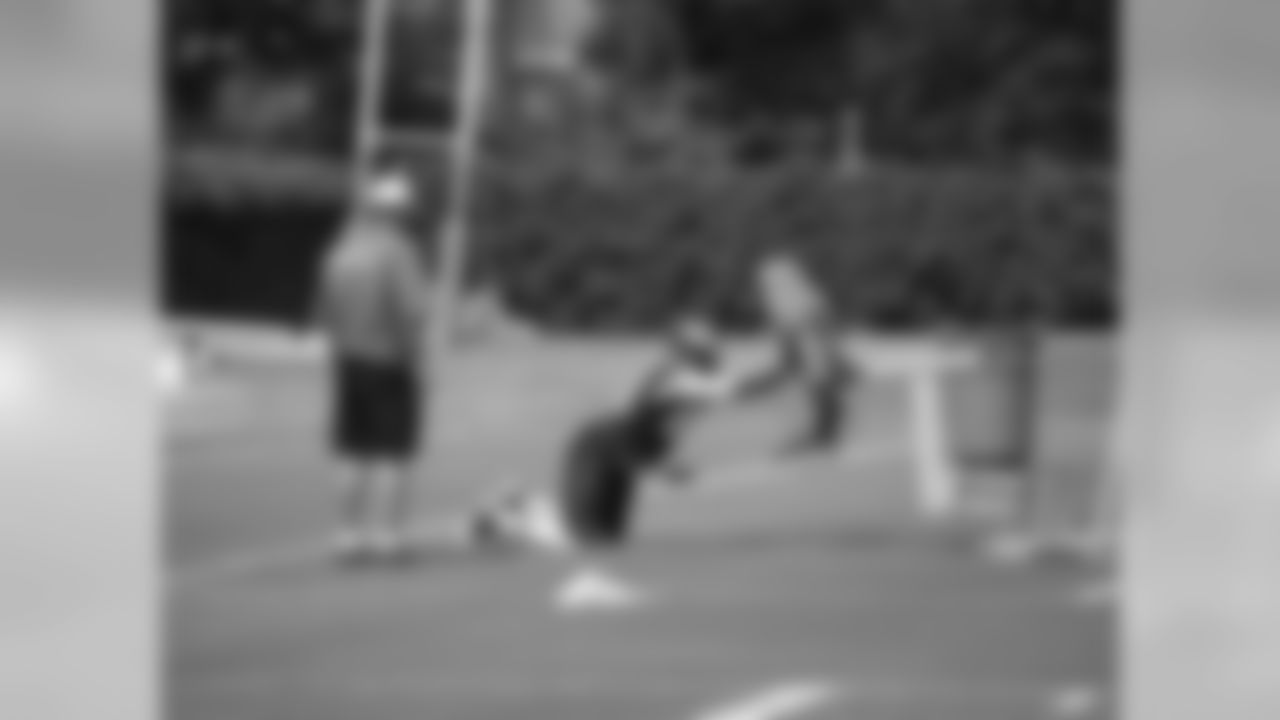 WR Jordan Matthews hits the sleds