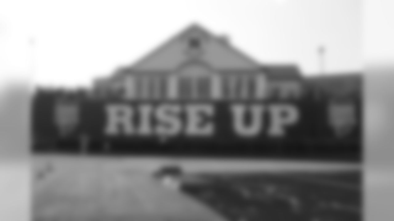 The Falcons familiar slogan helped decorate Norcross High School // 2011 Friday Night Lights // August 5, 2011 // Norcross, Ga. —