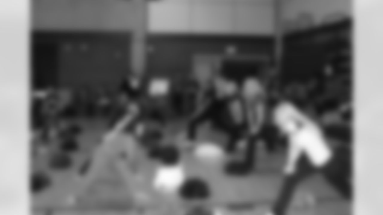 Denita C. also visits an elementary school while on her trip