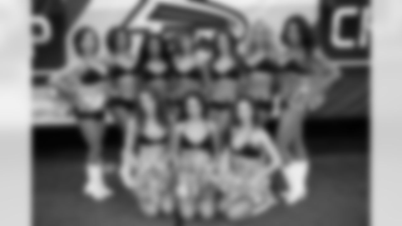 A few of the Atlanta Falcons Cheerleaders pose for a picture before the NFC Championship game (PHOTOS: Art Morrison, Special to AtlantaFalcons.com)
