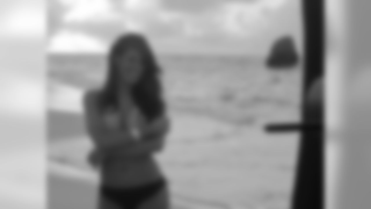 Emily B. // Atlanta Falcons Cheerleaders Swimsuit Calendar Photo Shoot - Day 4 // 5/29/11 // Bermuda -