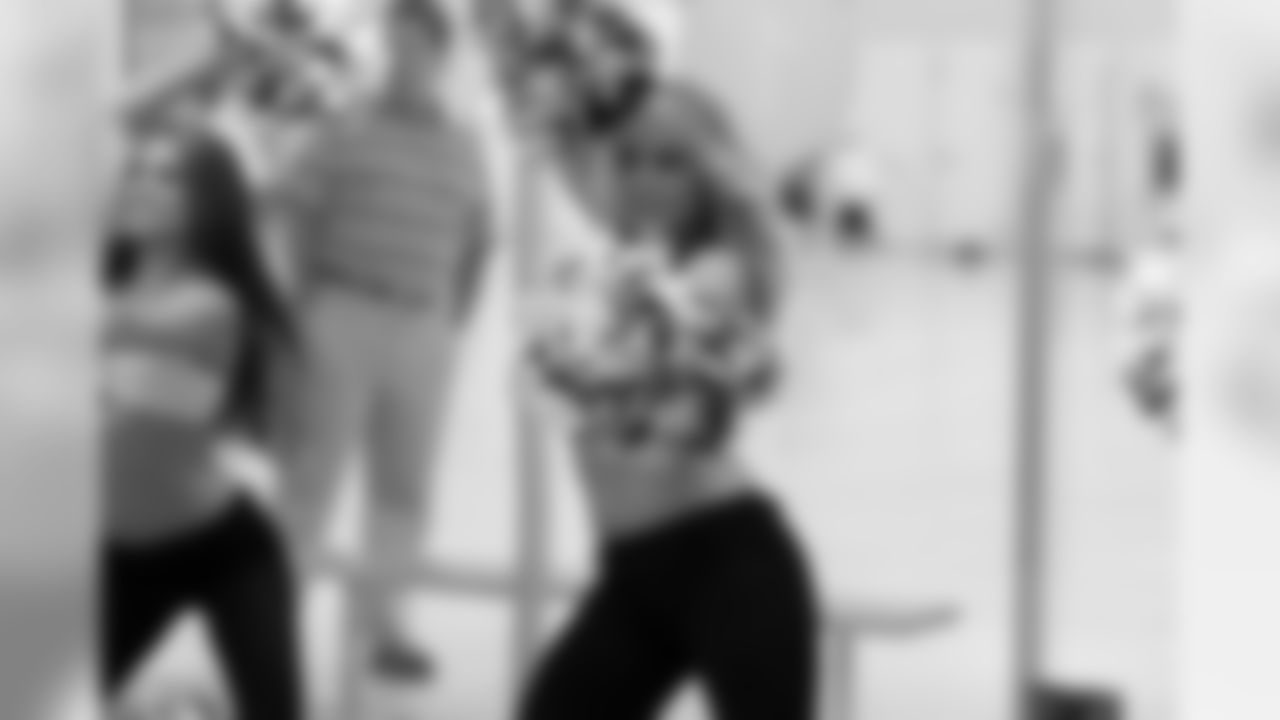 Lindsay M. and Kristy B. // Atlanta Falcons Cheerleaders Practice // 7/7/2011 // Atlanta -