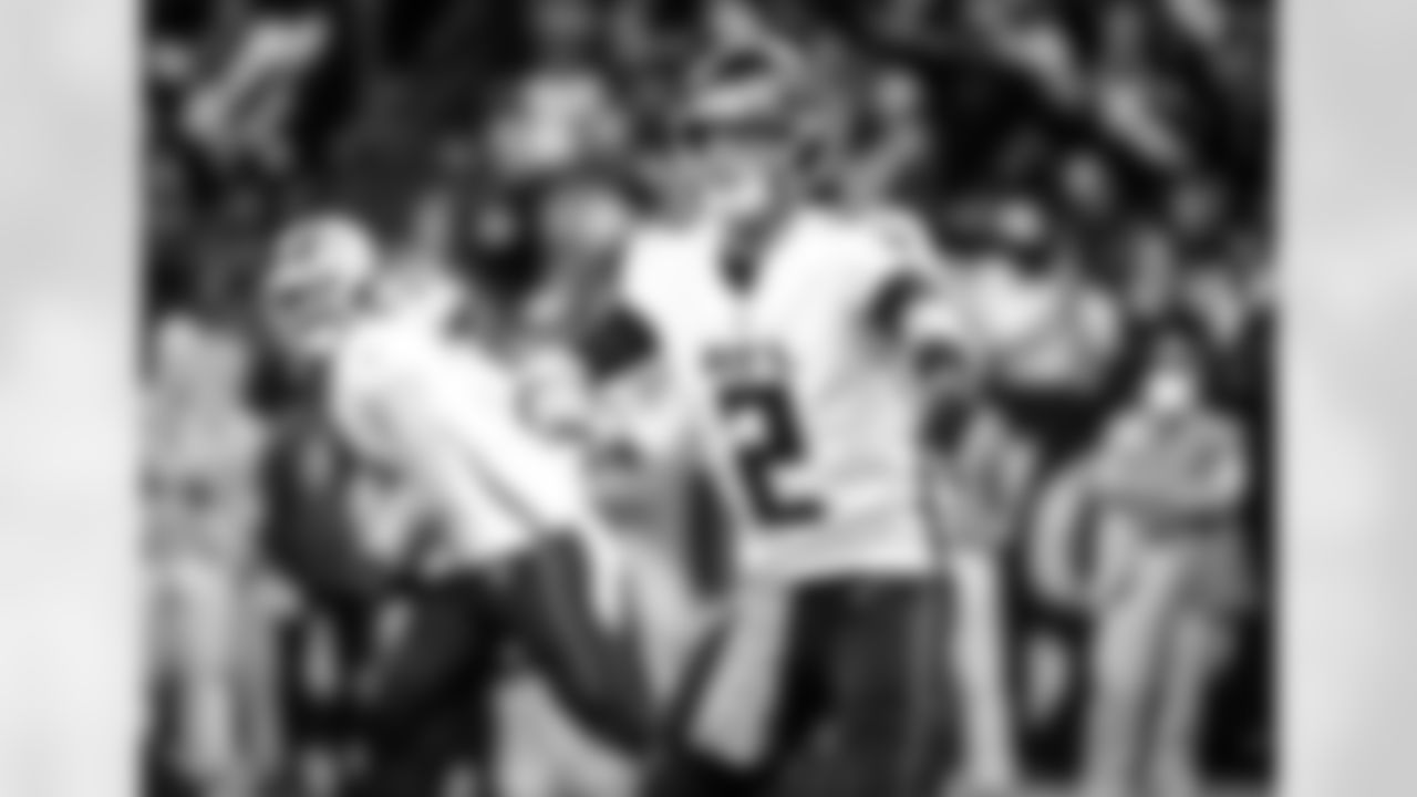 Atlanta Falcons quarterback Matt Ryan #2 prepares to take a snap during the first half against the New Orleans Saints at Caesars Superdome in New Orleans, Louisiana on Sunday, November 7, 2021. (Photo by Brandon Gallego/Atlanta Falcons)
