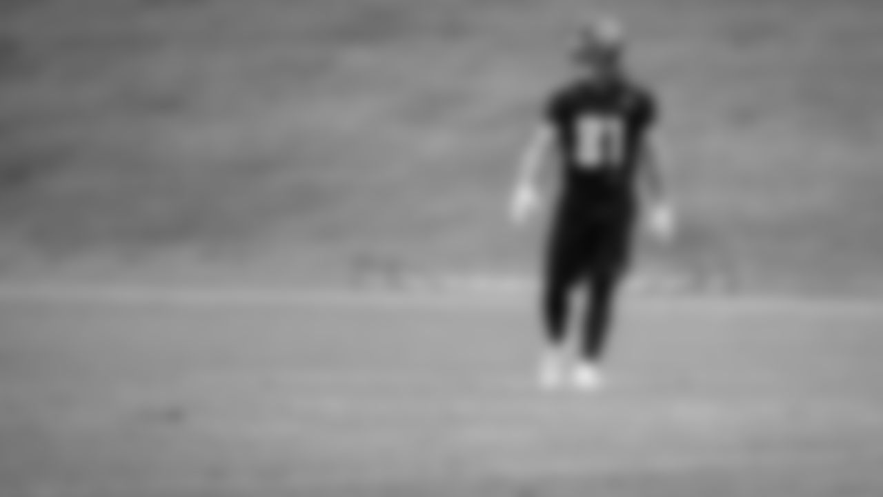 Atlanta Falcons tight end Hayden Hurst #81 looks on during practice at IBM Performance Field. (Photo by Kara Durrette/Atlanta Falcons)