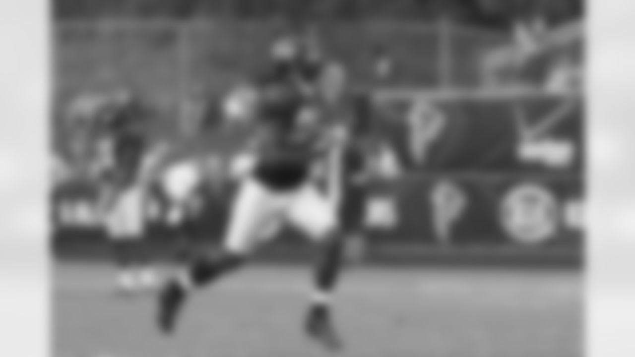 Roddy White turns upfield after a catch // 2011 Friday Night Lights // August 5, 2011 // Norcross, Ga. —