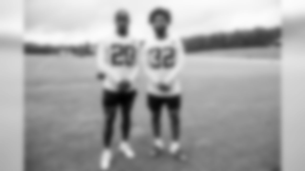 July 23, 2019 - CB Kendall Sheffield and DB Rashard Causey on the second day of practice. (Photo by Kara Durrette/Atlanta Falcons)