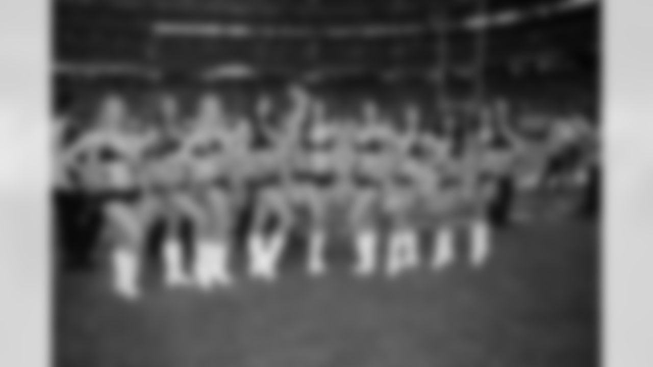 Some of the Atlanta Falcons Cheerleaders pose for a picture (PHOTOS: Art Morrison, Special to AtlantaFalcons.com)